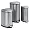 Safco Step-On Waste Receptacle, Triangular, Stainless Steel, 4 gal, Chrome/Black 9685SS - alternate 2